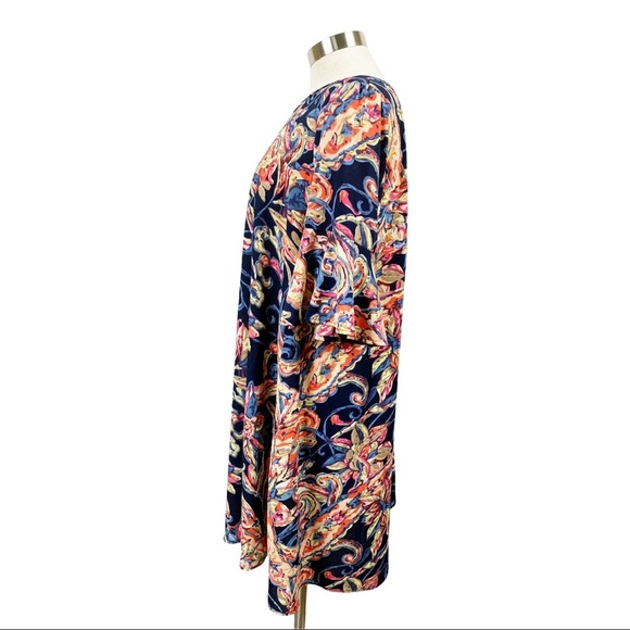 Uncle Frank Navy Floral Shift Dress Small - Picture 5 of 9